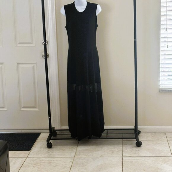 KamaKulture by Norma Kamali sleeveless black maxi dress  Sz S - Picture 1 of 14